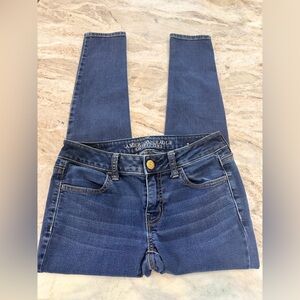 American Eagle Jegging Jeans Size 2 XS Medium Wash Stretch Skinny Denim